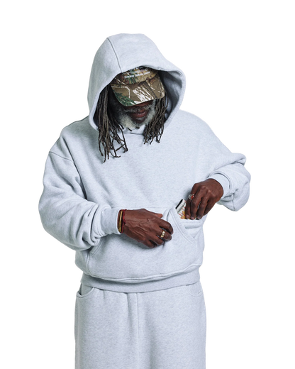 V1 HOODIE (GREY MARL)