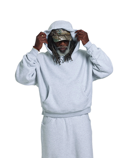 V1 HOODIE (GREY MARL)
