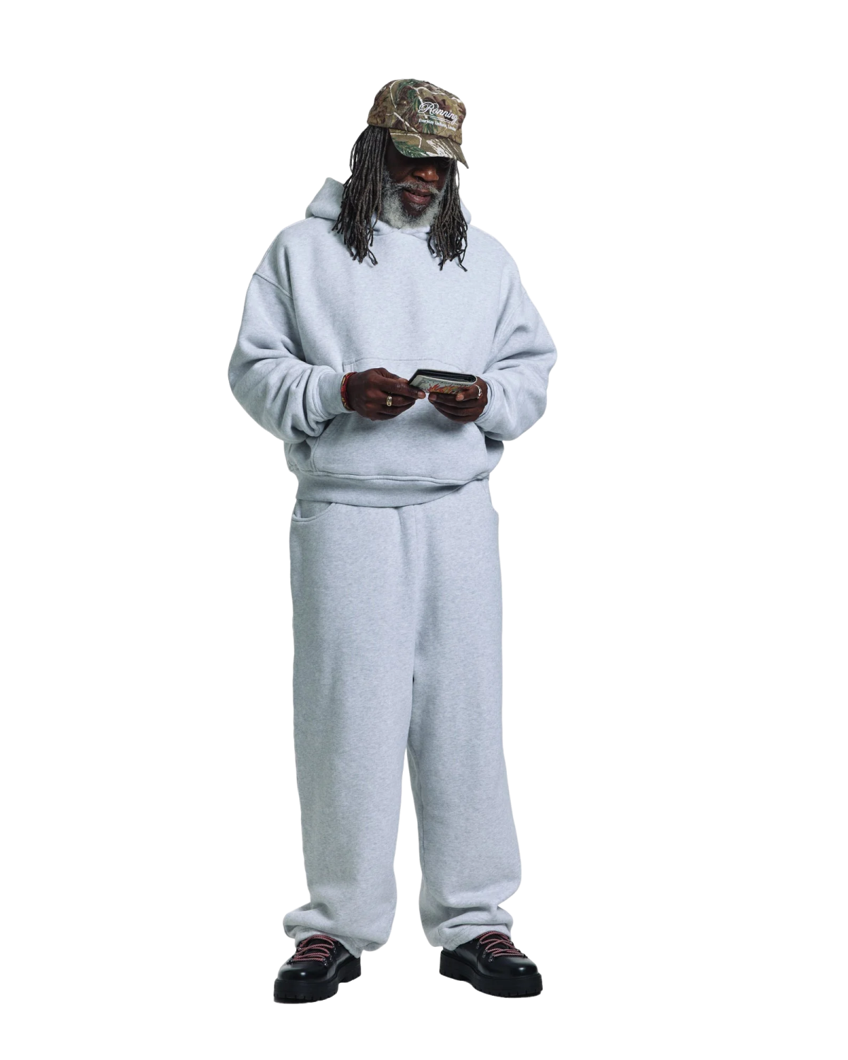 V1 HOODIE (GREY MARL)