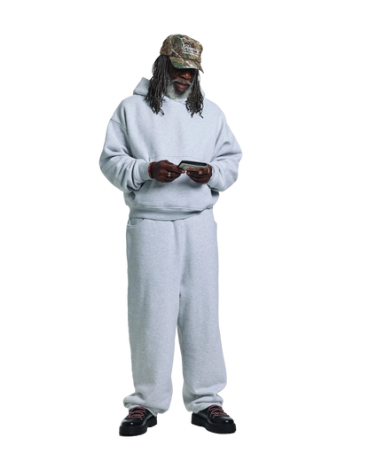 V1 HOODIE (GREY MARL)