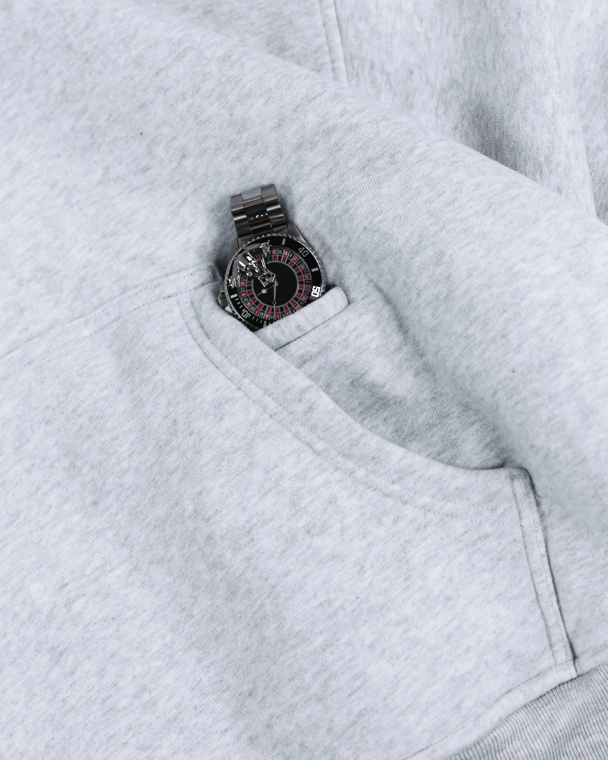 V1 HOODIE (GREY MARL)