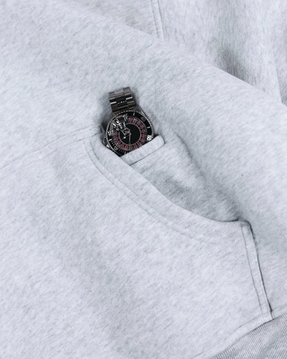 V1 HOODIE (GREY MARL)