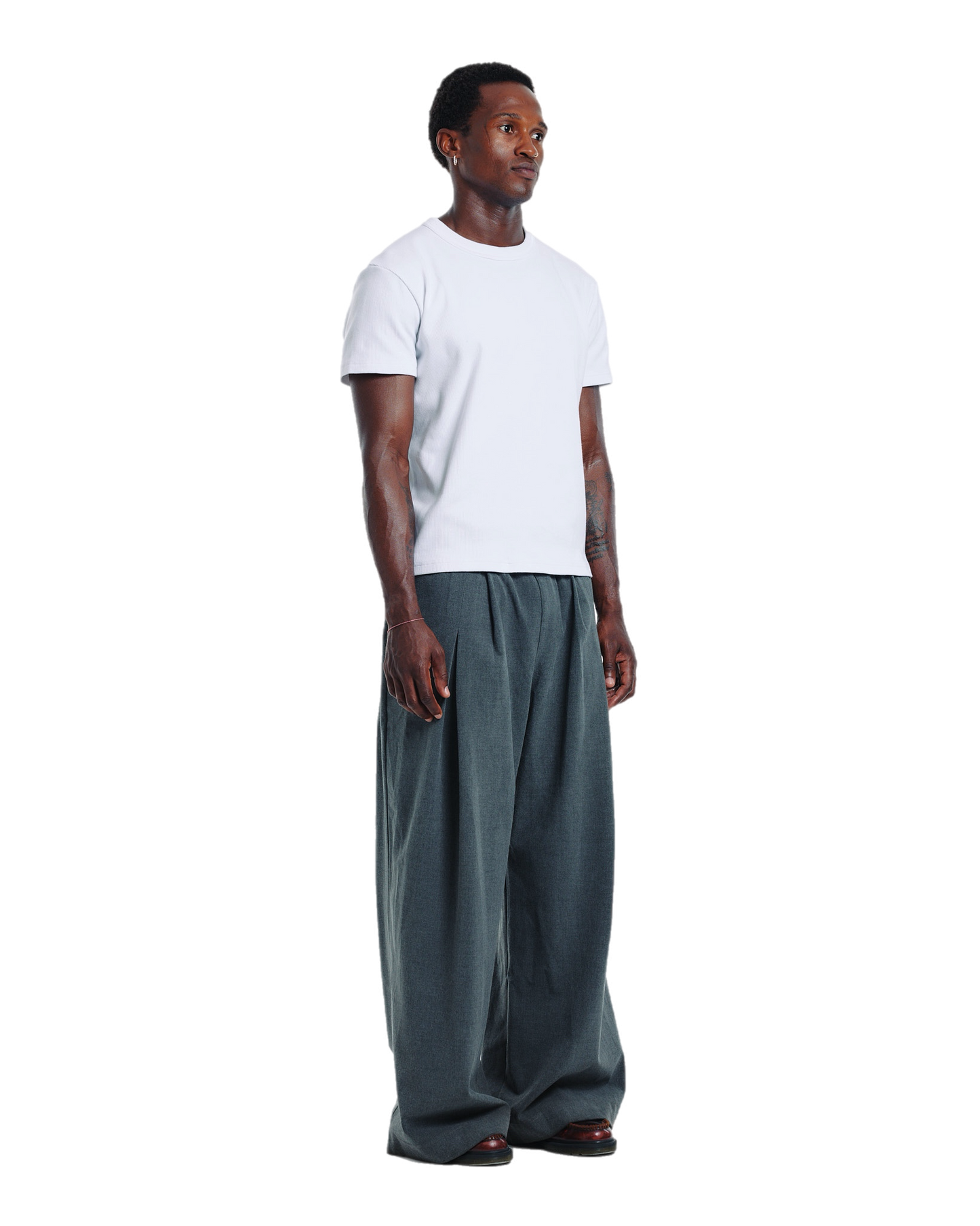 Ribbed t-shirt (white)