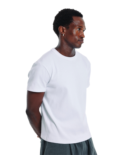 Ribbed t-shirt (white)