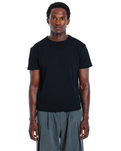 Ribbed t-shirt (black)