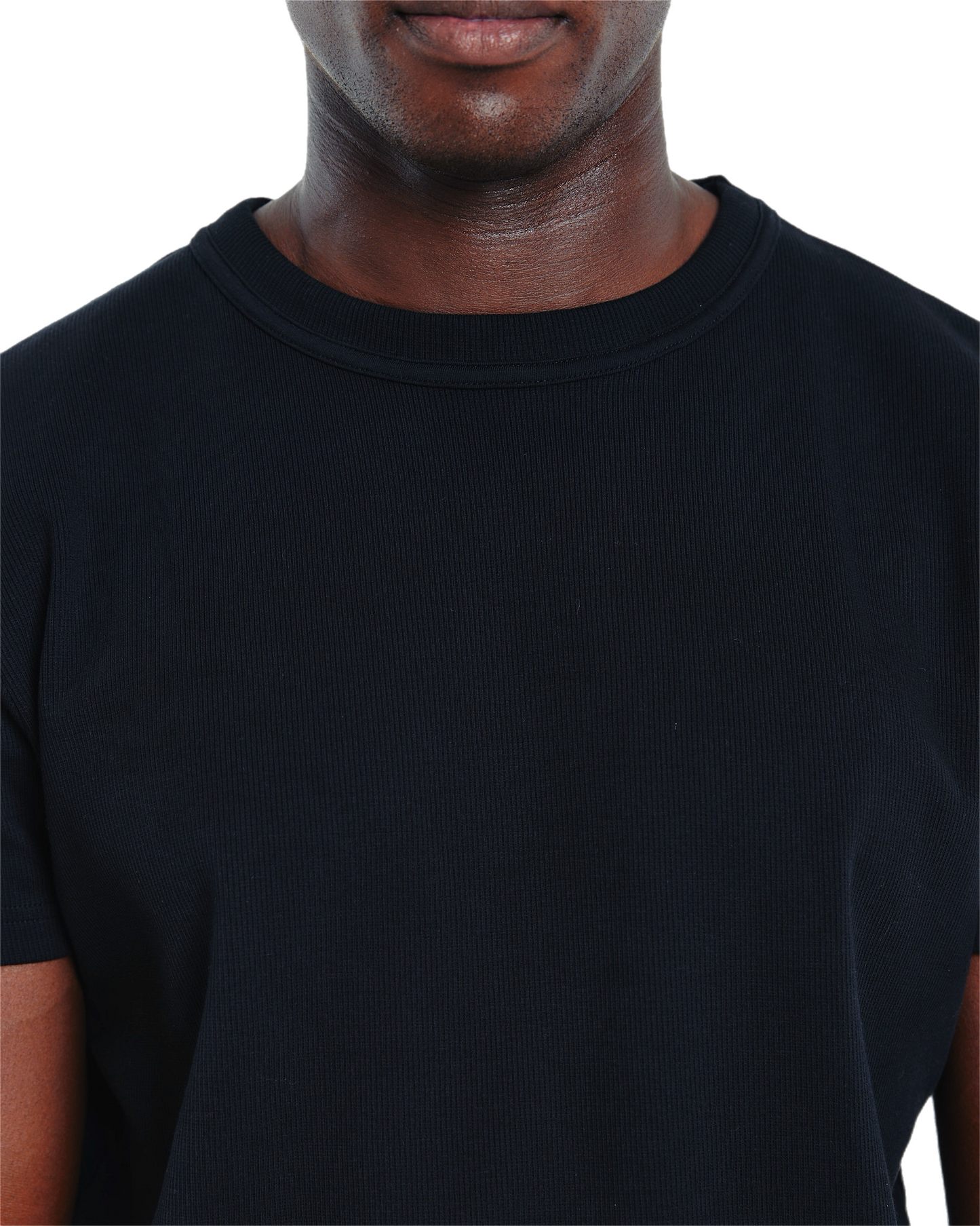 Ribbed t-shirt (black)