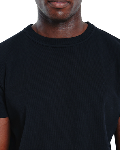 Ribbed t-shirt (black)